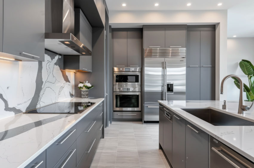 Modern kitchen with premium finishes.
