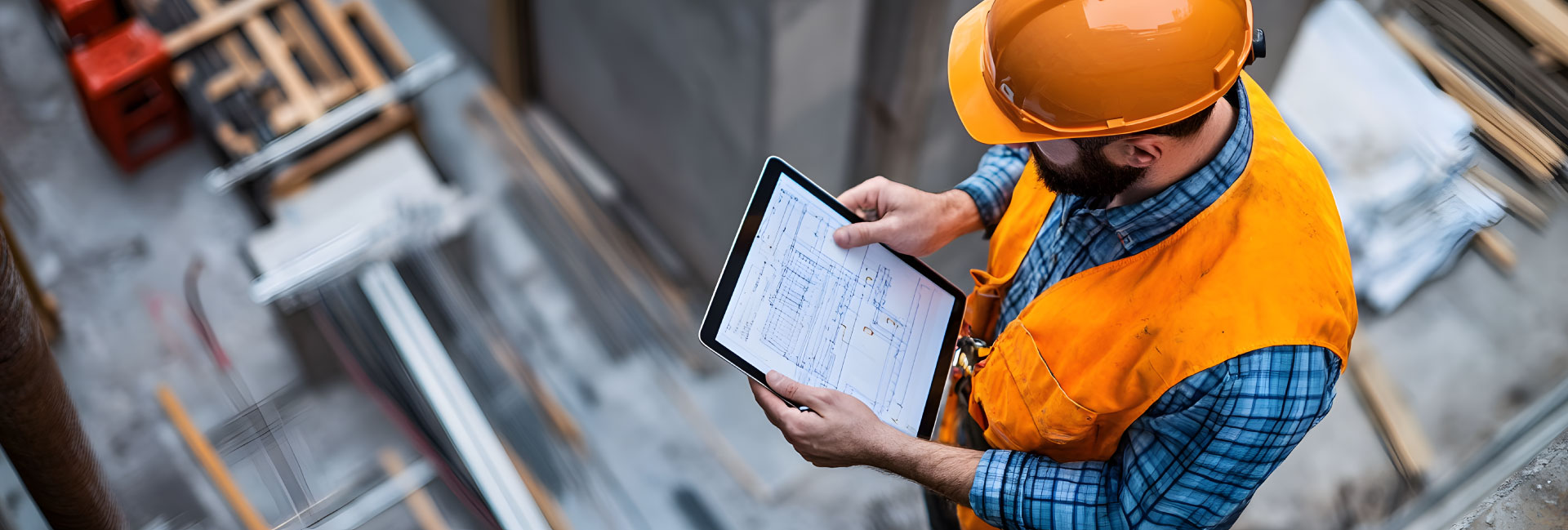 Skilled tradesmen working on a high-end residential construction project.